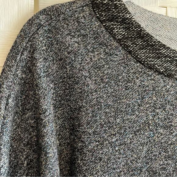 THML Women’s Bell Sleeve Sweater Size Small Metallic Sparkle Cropped Chic - Picture 7 of 14